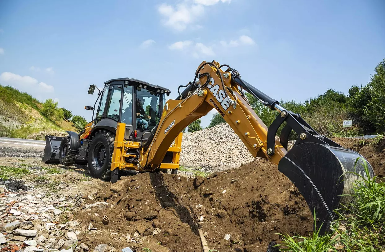 Type of mid-sized digger used by FT Basden.